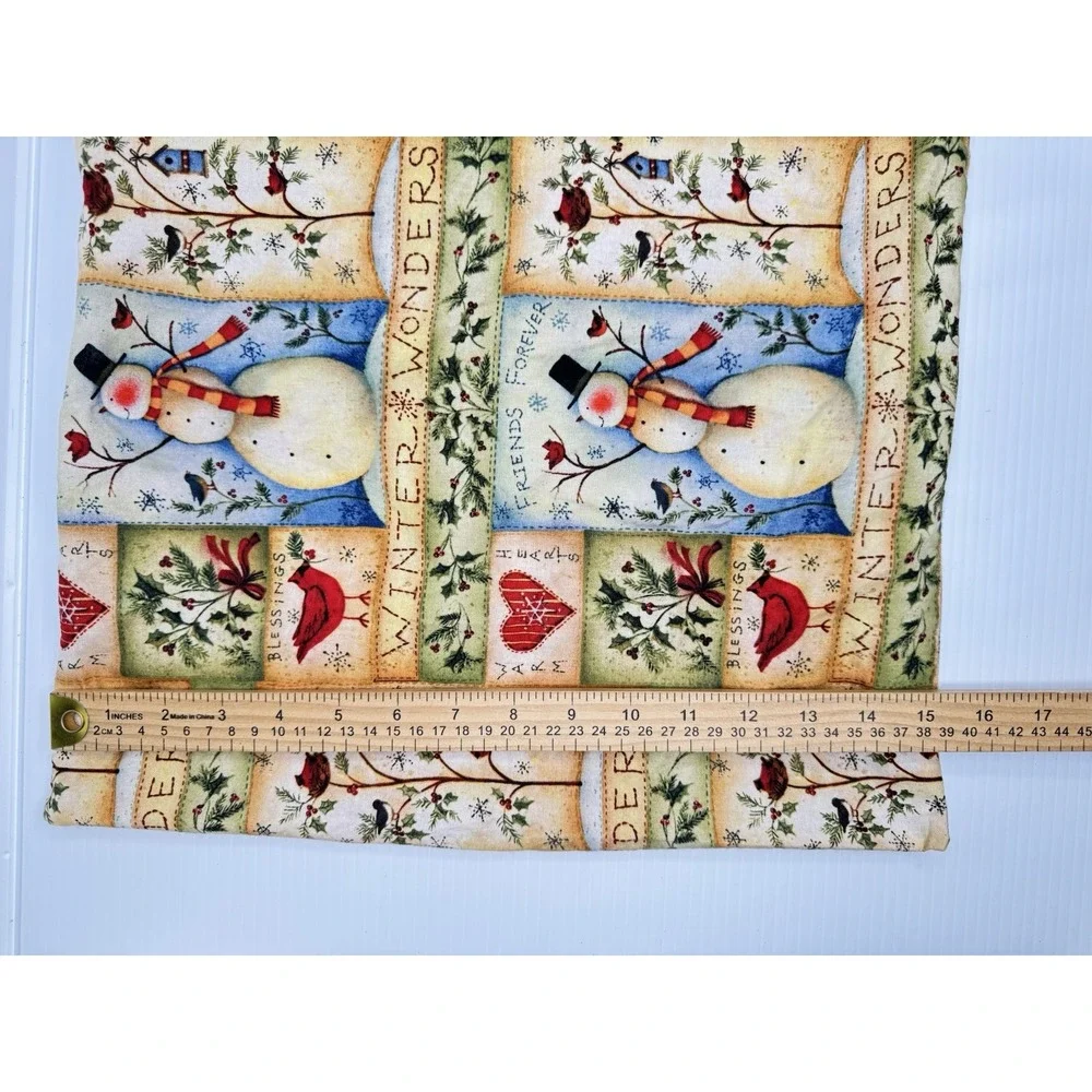 Set of 2 Winter Wonders Snowman Cardinal Christmas Pillow Covers 16x16